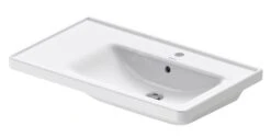 Duravit D-Neo - Meubelwastafel 800x480 Mm, Met Kraangat Rechts, Met WonderGliss, Wit 23708000001