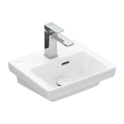 Villeroy & Boch Subway 3.0 - Meubelfontein 370x305 Mm, Met Overloop, Met Kraangat, CeramicPlus, Stone White 437037RW