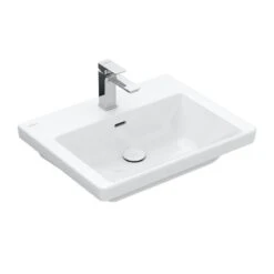 Villeroy & Boch Subway 3.0 - Wastafel 600x470 Mm, Met Overloop, Met Kraangat, Alpine Wit 4A706001