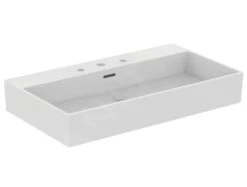 Ideal Standard Extra - Opbouw Wastafel 800x450 Mm, Met Overloop, Met 3 Kraangaten, Wit T390001