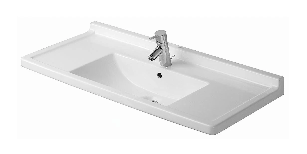 Duravit Starck 3 - Inbouw Wastafel 1050x485 Mm, Met 1 Kraangat, Wit 0304100000