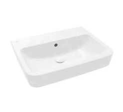 Villeroy & Boch O.novo - Opzetwastafel, 600x460 Mm, Met Overloop, Zonder Kraangat, CeramicPlus, Alpine Wit 4A416JR1