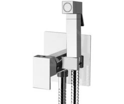 Sapho Kranen - Inbouw Bidetkraan, Met Douche En Inbouwdeel, Chroom 1103-08