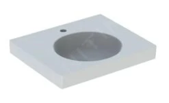 Geberit Preciosa II - Wastafel 600x500x165 Mm, Zonder Overloop, Met Kraangat, Wit 123262000