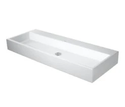 Duravit Vero Air - Dubbele Wastafel 1200x470 Mm, Zonder Overloop, Zonder Kraangat, WonderGliss, Wit 23501200701