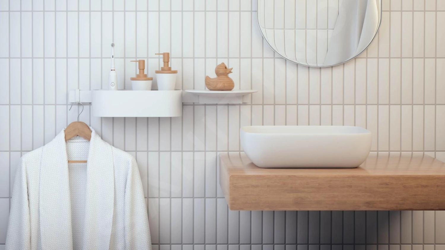 Hansgrohe WallStoris - Wandstang 700 Mm, Mat Wit 27904700 - Afbeelding 4