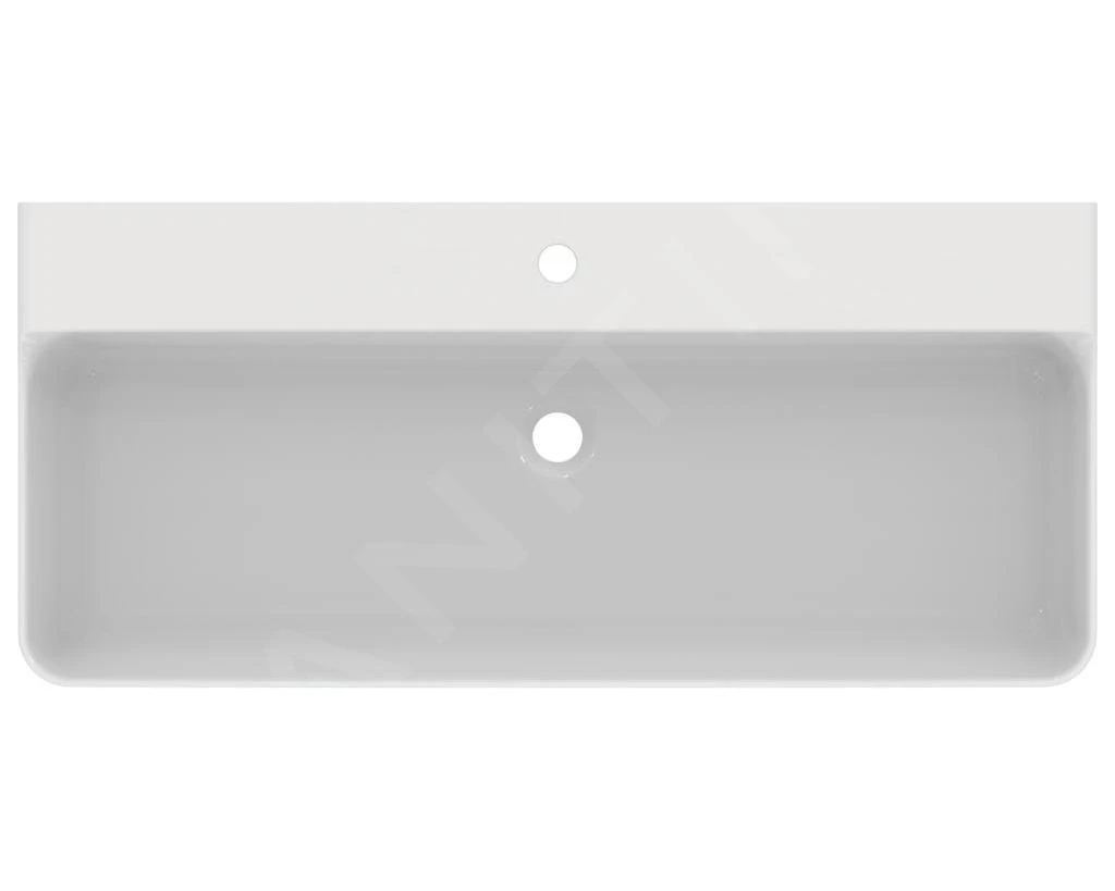 Ideal Standard Conca Ceram - Wastafel 1000x450 Mm, Zonder Overloop, Met Kraangat, Wit T380001 - Afbeelding 3