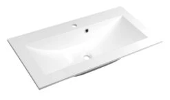 Sapho Yukon - Wastafel 800x450 Mm, Gegoten Marmer, Wit YU080