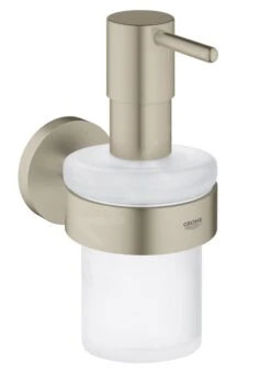 Grohe Essentials - Zeepdispenser Met Houder, Geborsteld Nikkel 40448EN1