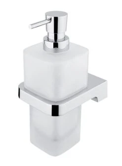 Nimco Maya - Zeepdispenser Met Houder, Mat Glas/chroom MA 29031H-T-26