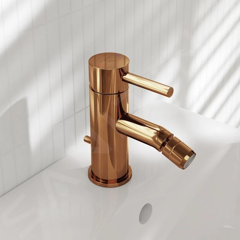 Steinberg 100 - Bidetkraan Met Waste, Rose Goud 100 1300 RG - Afbeelding 4