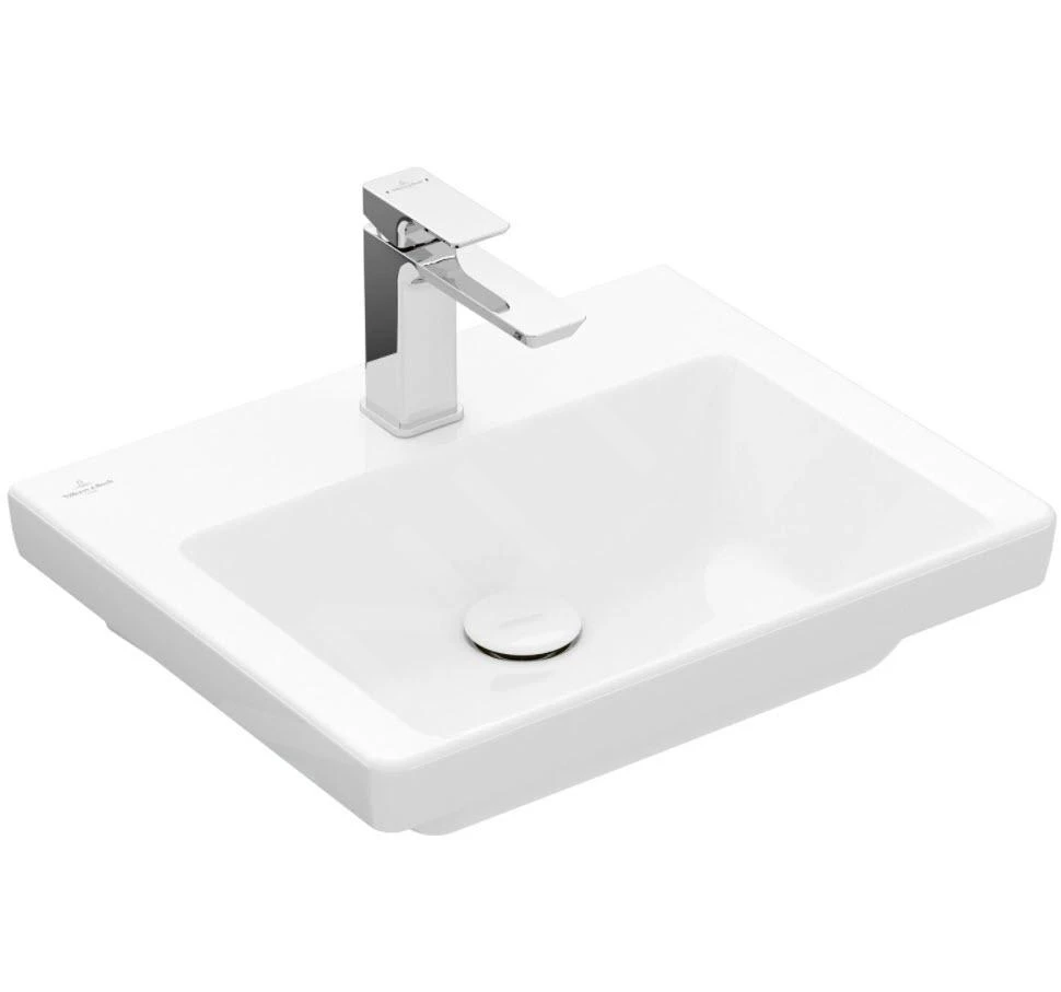 Villeroy & Boch Subway 3.0 - Meubelfontein 500x400 Mm, Zonder Overloop, Met Kraangat, Alpine Wit 4370FG01