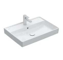 Villeroy & Boch Collaro - Wastafel 650x470 Mm, Met Overloop, Kraangat, Alpine Wit 4A336501