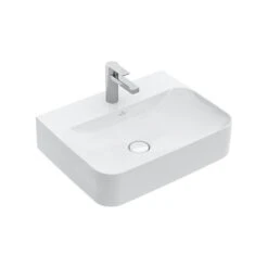 Villeroy & Boch Finion - Wastafel Zonder Overloop, 600x470 Mm, Met Ceramicplus, Alpine Wit 41686LR1