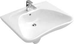 Villeroy & Boch ViCare - Vita Wastafel, 600x490 Mm, Zonder Overloop, Met Kraangat, Wit 71196101