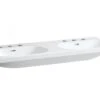 Laufen Lua - Dubbele Meubelwastafel 46x120 Cm, Zonder Overloop, Kraangaten, LCC, Wit H8140814001581