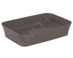 Ideal Standard Ipalyss - Opbouw Wastafel, 550x380 Mm, Zonder Overloop, Slate Grey E2076V5