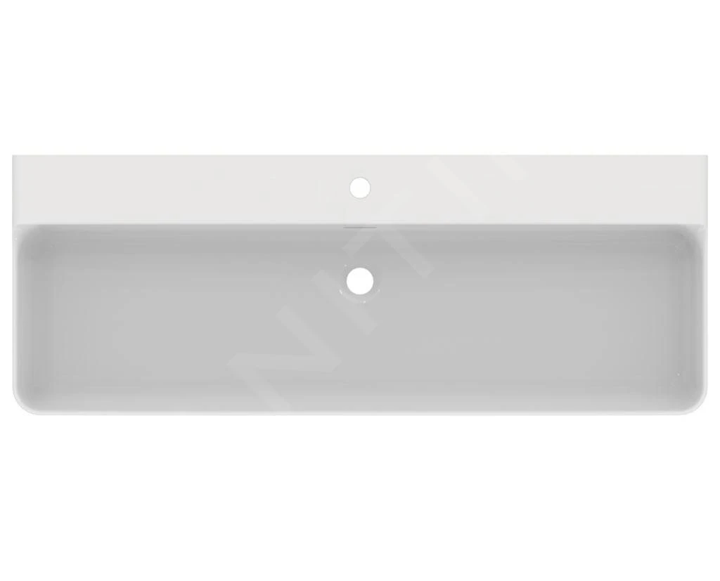 Ideal Standard Conca Ceram - Wastafel 1200x450 Mm, Met Overloop, Met Kraangat, Wit T369401 - Afbeelding 3