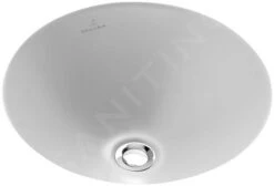 Villeroy & Boch Loop&Friends - Onderbouw Wastafel, Diameter 380 Mm, Zonder Overloop, Wit 61813801