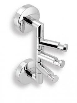 Novaservis Metalia 11 - Handdoekhouder Met 3 Haken Draaibaar, Chroom 0181,0