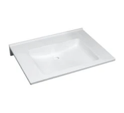 Geberit Publica - Barrièrevrije Wastafel, 700x550x115 Mm, Zonder Overloop, Zonder Kraangat, Alpine Wit 501.042.11.1