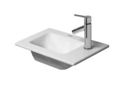 Duravit ME By Starck - Meubelfonteintje 430x300 Mm, Met Kraangat, Met WonderGliss, Mat Wit 07234332411