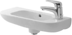 Duravit D-Code - Fontein 500x220 Mm, Met 1 Kraangat Rechts, Wit 07065000082