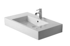 Duravit Vero - Wastafel 850x490 Mm, Met Overloop, Met Kraangat, WonderGliss, Wit 03298500001