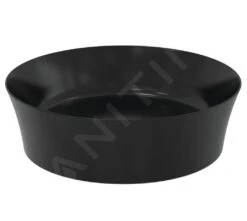 Ideal Standard Ipalyss - Opbouw Wastafel, Diameter 400 Mm, Zonder Overloop, Mat Zwart E1398V3