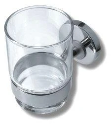 Novaservis Mephisto - Glas Met Houder, Chroom/glas 6806,0