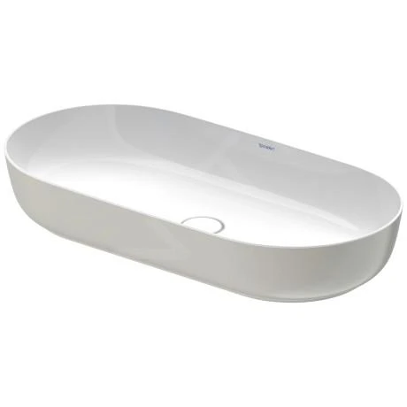 Duravit Luv - Opzetwastafel, 800x400 Mm, Zonder Overloop, WonderGliss, Wit/mat Grijs 03798023001