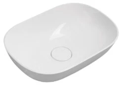 Sapho Wastafels - Eridan Wastafel 500x350 Mm, Gegoten Marmer, Wit ER500