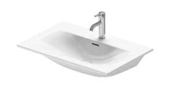 Duravit Viu - Wastafel 730x490 Mm, Met Overloop, Met Kraangat, WonderGliss, Wit 23447300001