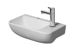 Duravit ME By Starck - Fontein 400x220 Mm, Zonder Overloop, Met Kraangat Rechts, WonderGliss, Wit 07174000001
