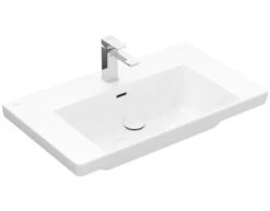 Villeroy & Boch Subway 3.0 - Wastafel 800x470 Mm, Met Overloop, Met Kraangat, Alpine Wit 4A708001
