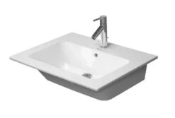 Duravit ME By Starck - Meubelwastafel 630x490 Mm, Met WonderGliss, Mat Wit 23366332601