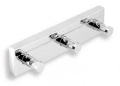 Novaservis Metalia 12 - Handdoekhouder Met 3 Haken, Chroom 0243,0