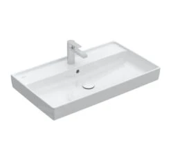Villeroy & Boch Collaro - Meubelwastafel 800x470 Mm, Met Overloop, Kraangat, CeramicPlus, Alpine Wit 4A3380R1