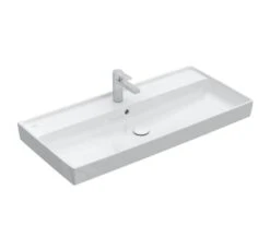Villeroy & Boch Collaro - Meubelwastafel 1000x470 Mm, Met Overloop, Kraangat, CeramicPlus, Stone White 4A33A5RW