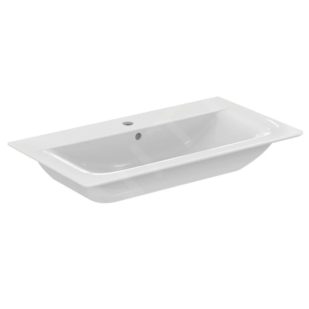 Ideal Standard Connect Air - Meubelwastafel 840x160x460 Mm, Met Overloop, Met Kraangat, Wit E027901