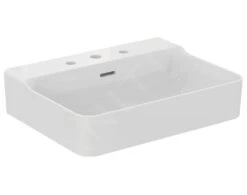 Ideal Standard Conca Ceram - Wastafel 600x450 Mm, Met Overloop, Met 3 Kraangaten, Wit T378801