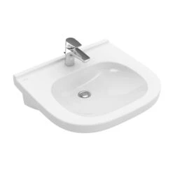 Villeroy & Boch ViCare - Vita Wastafel 610x550 Mm, Zonder Overloop, 1 Kraangat, AntiBac, CeramicPlus, Alpine Wit 411961T2