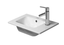 Duravit ME By Starck - Meubelfonteintje 430x300 Mm, Met Kraangat, Met WonderGliss, Mat Wit 07234332001
