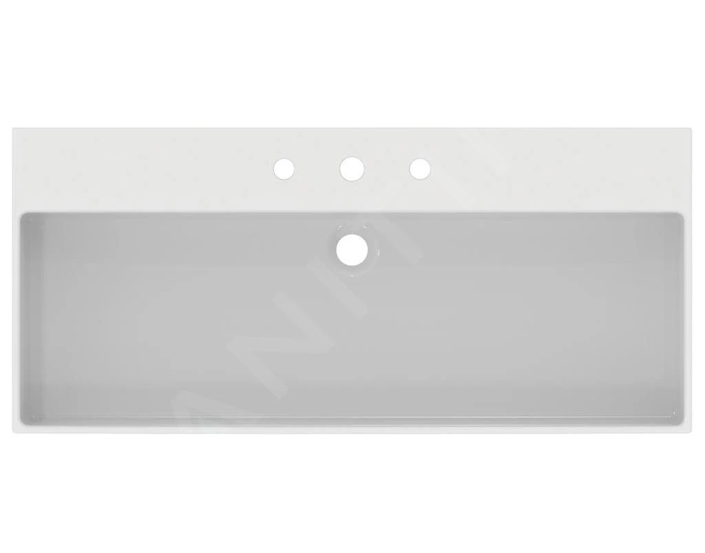 Ideal Standard Extra - Opbouw Wastafel 1000x450 Mm, Met Overloop, Met 3 Kraangaten, Wit T390701 - Afbeelding 3