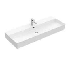 Villeroy & Boch Memento 2.0 - Wastafel 1200x470 Mm, Met Overloop, 1 Kraangat, CeramicPlus, Alpine Wit 4A22C5R1