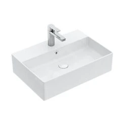 Villeroy & Boch Memento 2.0 - Opzetwastafel 500x420 Mm, Met Overloop, Met Kraangat, Alpine Wit 4A075001