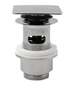Sapho Omp Tea Accessoires - Afsluitbare Afvoerplug 1 1/4 ", Voor Wastafels Zonder Overloop, ClickClack, Chroom 8540.360.5