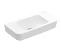 Villeroy & Boch O.novo - Fontein Compact 500x250 Mm, Zonder Overloop, Zonder Kraangat, CeramicPlus, Alpine Wit 434253R1