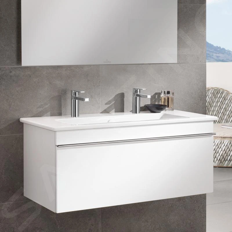 Villeroy & Boch Venticello - Meubelwastafel 1000x500 Mm, Met Overloop, 2 Kraangaten, CeramicPlus, Alpine Wit 4104AKR1 - Afbeelding 3