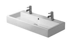 Duravit Vero - Dubbele Wastafel 1000x470 Mm, 2 Kraangaten, Alpine Wit 0454100024